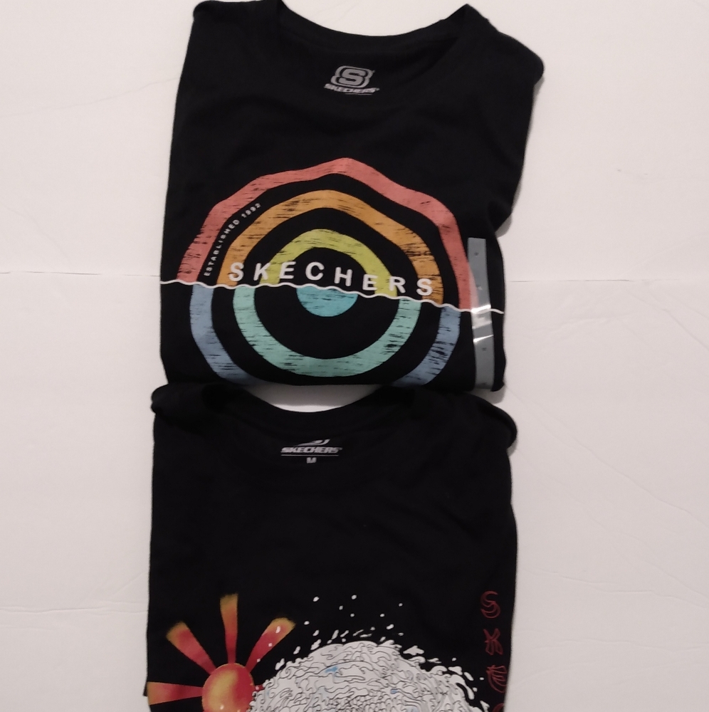 2 For 1 Men's Sketchers T-shirts Black size M
